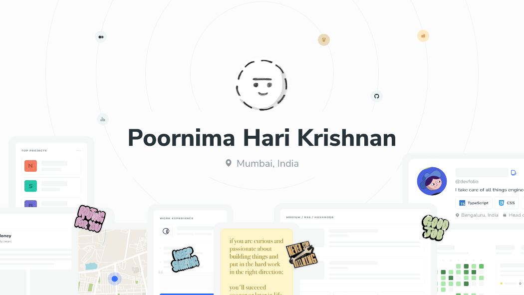 Poornima Hari Krishnan | Devfolio