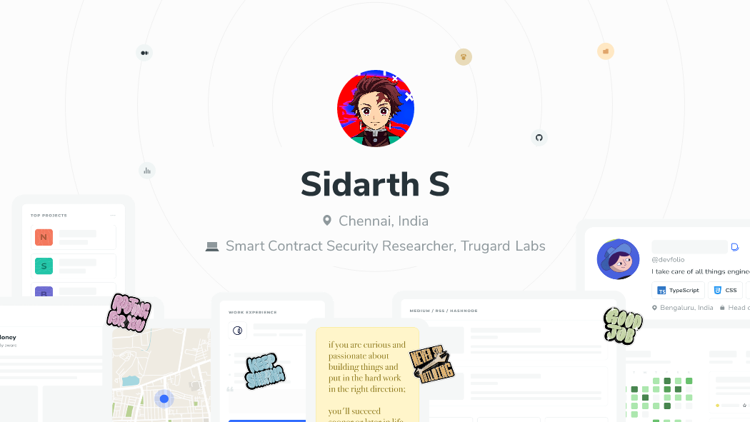 Sidarth S | Devfolio